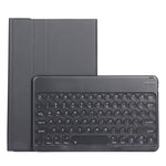 YAM12 Custodia in pelle per tastiera Bluetooth con copritastiera tondo staccabile in pelle di agnello con supporto, For Lenovo Pad Plus 11 inch TB-J607F / Tab P11 11 inch TB-J606F                                                                         ...