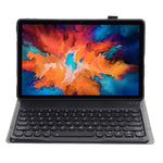 YAM13 Custodia in pelle per tastiera Bluetooth con copritastiera tondo staccabile in pelle di agnello con supporto, For Lenovo Pad Pro 11.5 inch 2021 TB-J716F