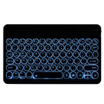 Custodia in pelle per tastiera Bluetooth con copritastiera tonda staccabile YAM13 stile retroilluminazione in pelle di agnello con supporto, For Lenovo Pad Pro 11.5 inch 2021 TB-J716F                                                                     ...