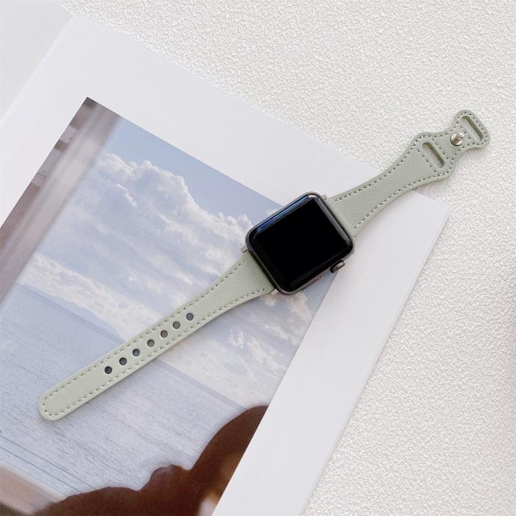 Cinturino in pelle con fibbia a 8 per Apple Watch 38-45mm