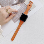 Cinturino in pelle con fibbia a 8 per Apple Watch 38-45mm