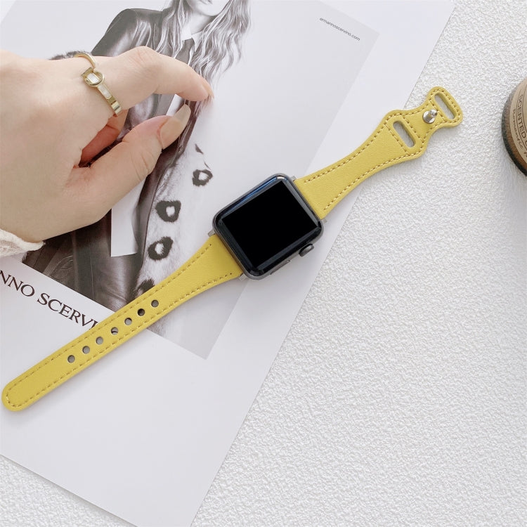 Cinturino in pelle con fibbia a 8 per Apple Watch 38-45mm