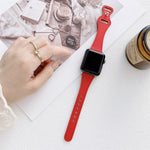 Cinturino in pelle con fibbia a 8 per Apple Watch 38-45mm
