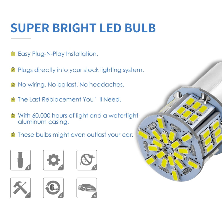 Lampadine LED 1156 54SMD 6000K 1080LM per auto 9-14V