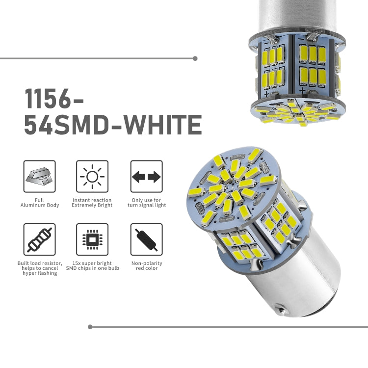 Lampadine LED 1156 54SMD 6000K 1080LM per auto 9-14V