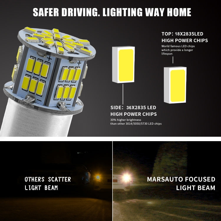 Lampadine LED 1156 54SMD 6000K 1080LM per auto 9-14V