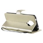 Custodia in pelle sintetica a vibrazione orizzontale con motivo ad albero e gatto con supporto e fessure per carte, portafoglio e cordino, For Nokia G10, For Nokia X20
