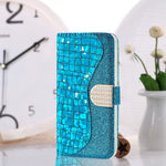 Custodia portafoglio in pelle effetto coccodrillo per iPhone 13