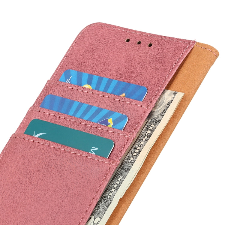 KHAZNEH Custodia in pelle a conchiglia orizzontale con struttura in pelle bovina con supporto, slot per carte e portafoglio, For OnePlus Nord 2 5G