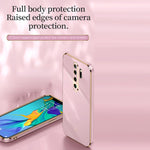 Custodia TPU antiurto con bordo oro per Xiaomi Redmi Note 8 Pro