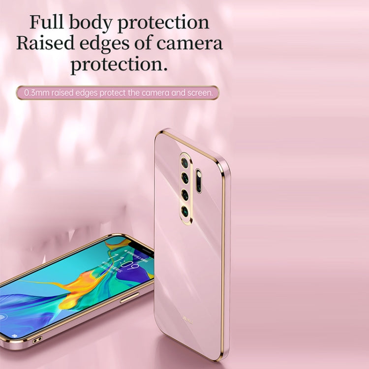 Custodia TPU antiurto con bordo oro per Xiaomi Redmi Note 8 Pro
