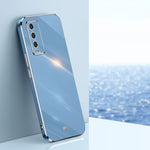 Custodia TPU antiurto con bordo oro per Xiaomi Redmi Note 8 Pro