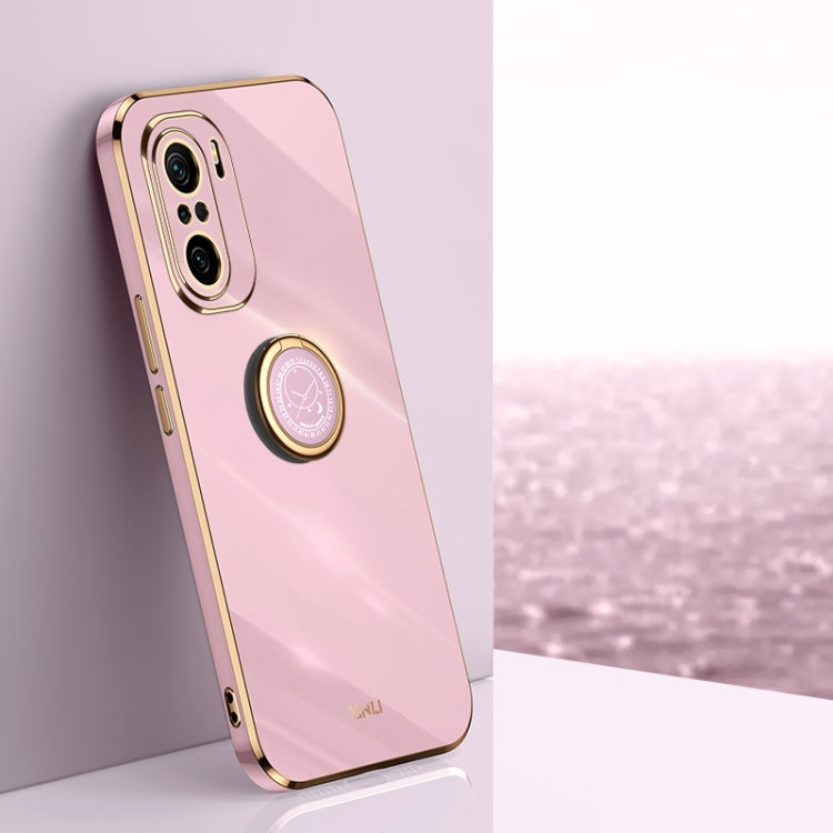 Custodia TPU antiurto con bordo oro per Xiaomi Redmi Note 8 Pro