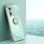 Custodia TPU antiurto con bordo oro per Xiaomi Redmi Note 8 Pro