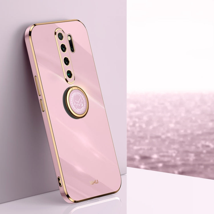 Custodia TPU antiurto con bordo oro per Xiaomi Redmi Note 8 Pro