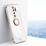 Custodia TPU antiurto con bordo oro per Xiaomi Redmi Note 8 Pro