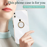 Custodia TPU antiurto con bordo oro 6D per Xiaomi Mi 8