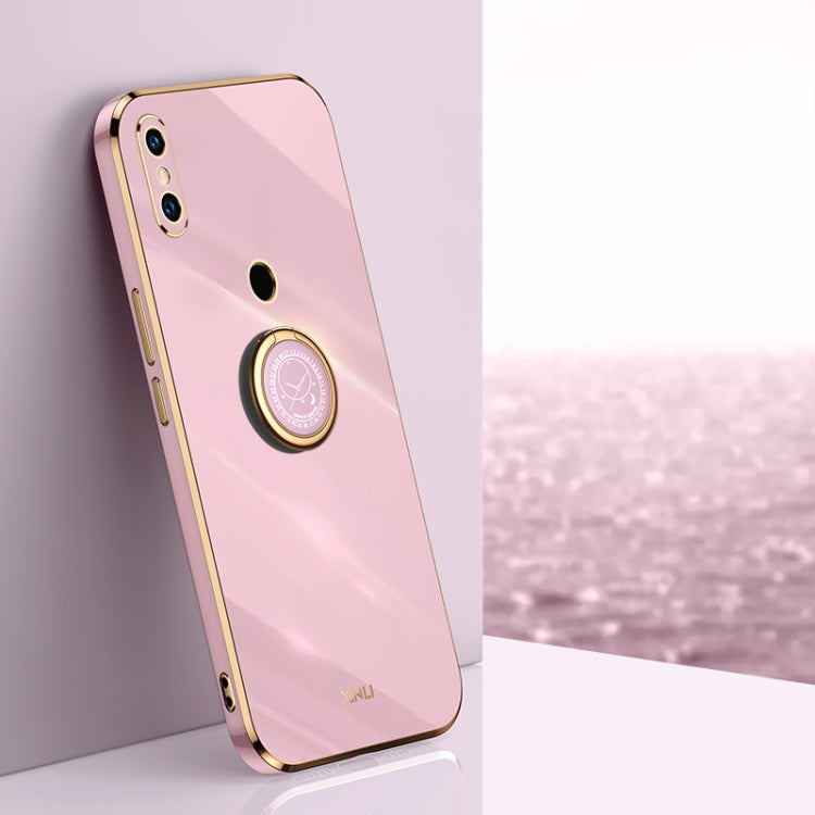 Custodia TPU antiurto con bordo oro 6D per Xiaomi Mi 8