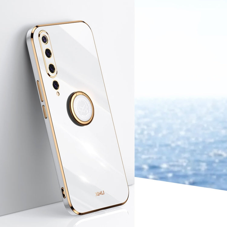 Custodia TPU antiurto con bordo oro 6D per Xiaomi Mi 8