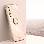 Custodia TPU antiurto con bordo oro 6D per Xiaomi Mi 8