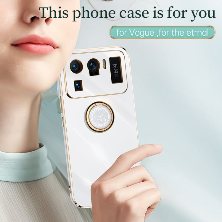 Custodia TPU antiurto con bordo oro per Xiaomi Mi 11 Lite