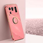 Custodia TPU antiurto con bordo oro per Xiaomi Mi 11 Lite