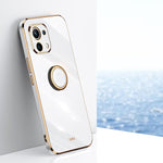 Custodia TPU antiurto con bordo oro per Xiaomi Mi 11 Lite