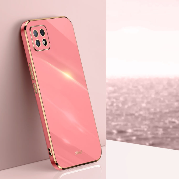 Custodia antiurto in TPU con bordo in oro con placcatura 6D XINLI, For OPPO A55 5G, For OPPO A72, For OPPO A91