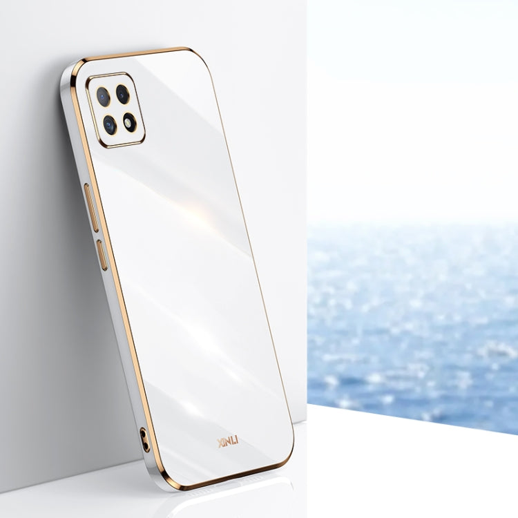 Custodia antiurto in TPU con bordo in oro con placcatura 6D XINLI, For OPPO A55 5G, For OPPO A72, For OPPO A91