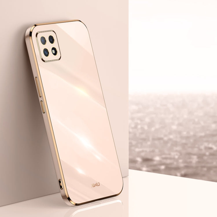 Custodia antiurto in TPU con bordo in oro con placcatura 6D XINLI, For OPPO A55 5G, For OPPO A72, For OPPO A91