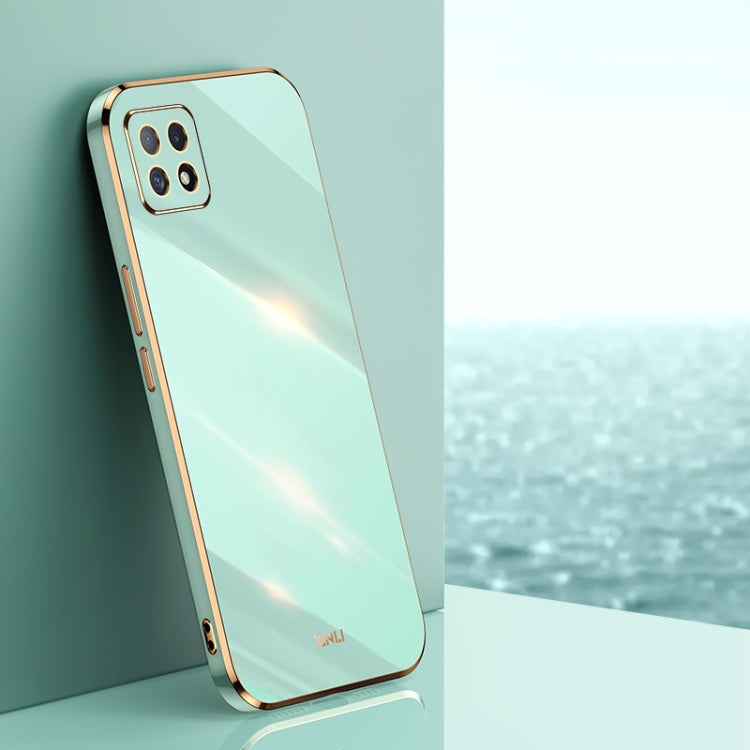 Custodia antiurto in TPU con bordo in oro con placcatura 6D XINLI, For OPPO A55 5G, For OPPO A72, For OPPO A91