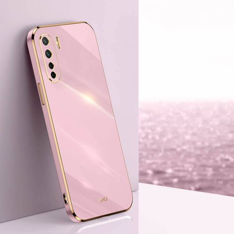 Custodia antiurto in TPU con bordo in oro con placcatura 6D XINLI, For OPPO A55 5G, For OPPO A72, For OPPO A91