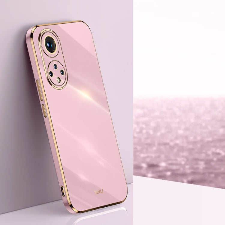 Custodia antiurto in TPU con bordo in oro con placcatura 6D XINLI, For Honor 30S, For Honor 30 Youth, For Honor 50 Pro