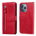 Custodia portafoglio in pelle con cerniera per iPhone 13 - immagine 17