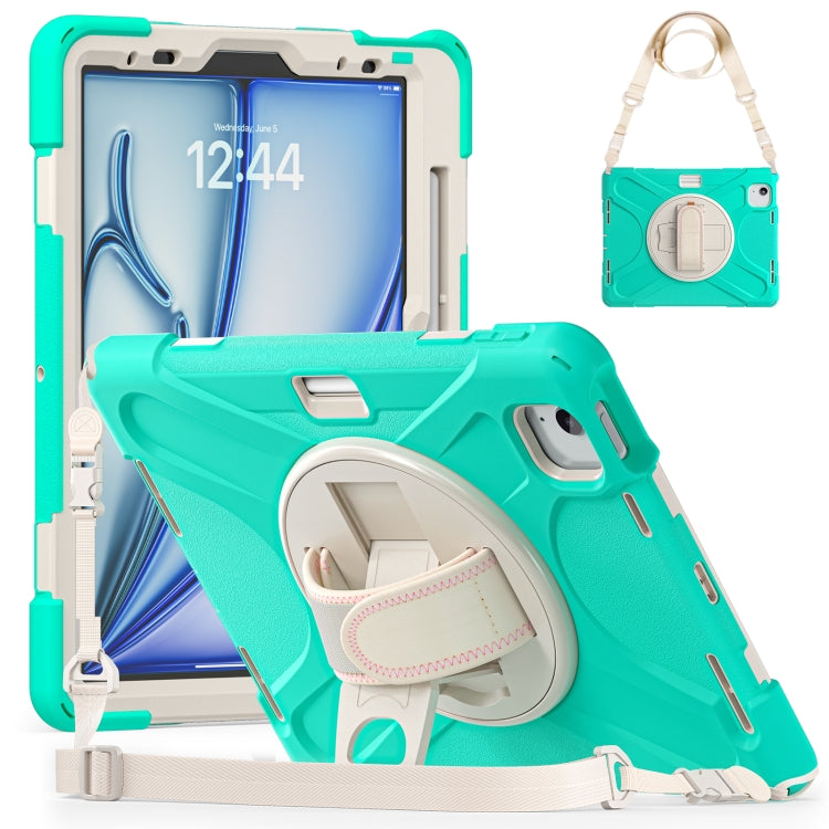 Custodia in silicone e PC con tracolla per iPad Air e Pro