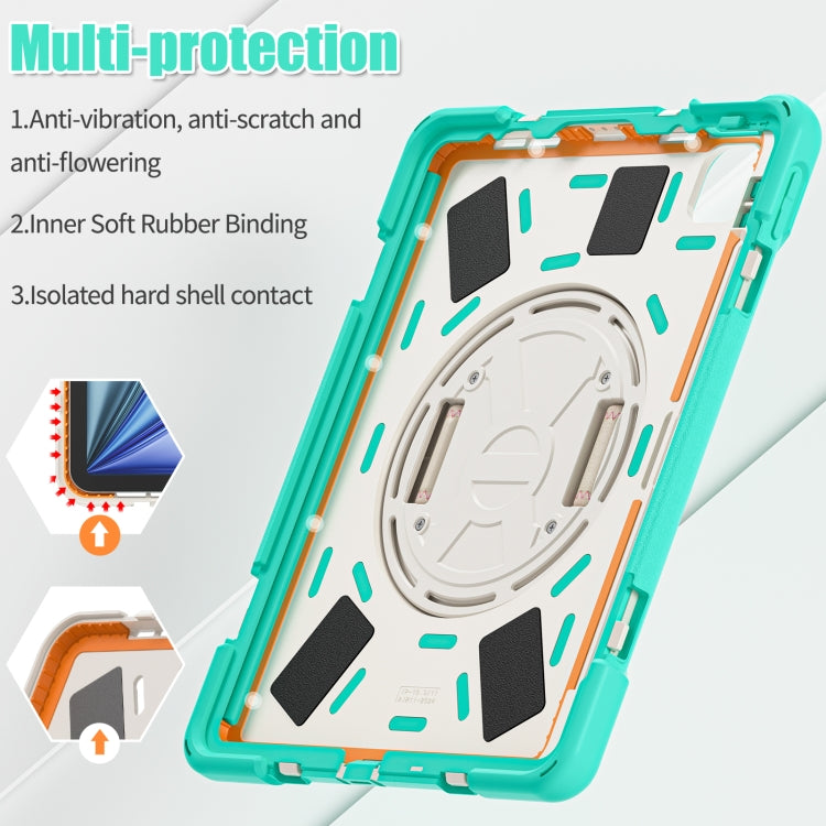 Custodia in silicone e PC con tracolla per iPad Air e Pro