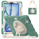 Custodia in silicone e PC con tracolla per iPad Air e Pro