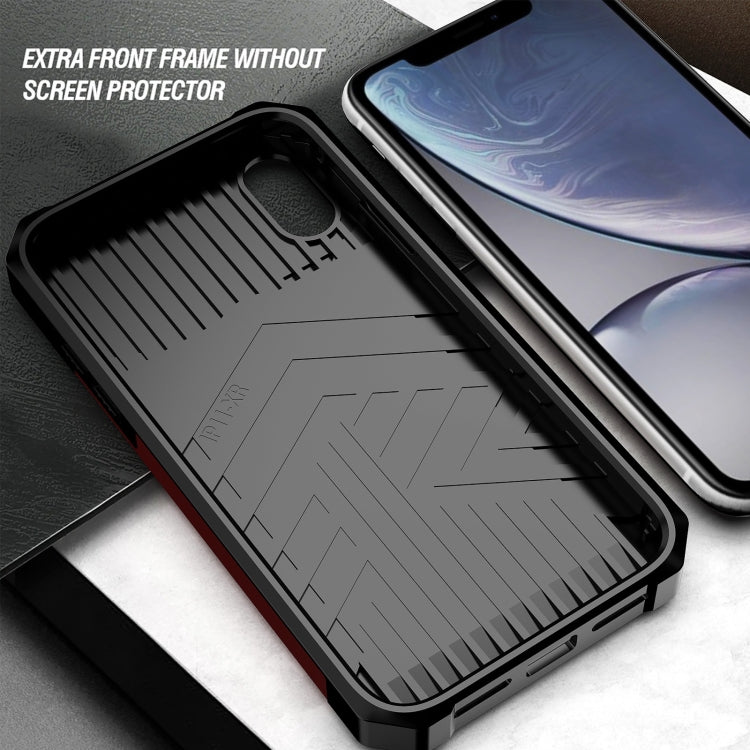 Cover scorrevole PC TPU con slot carte per iPhone XR