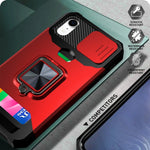 Cover scorrevole PC TPU con slot carte per iPhone XR