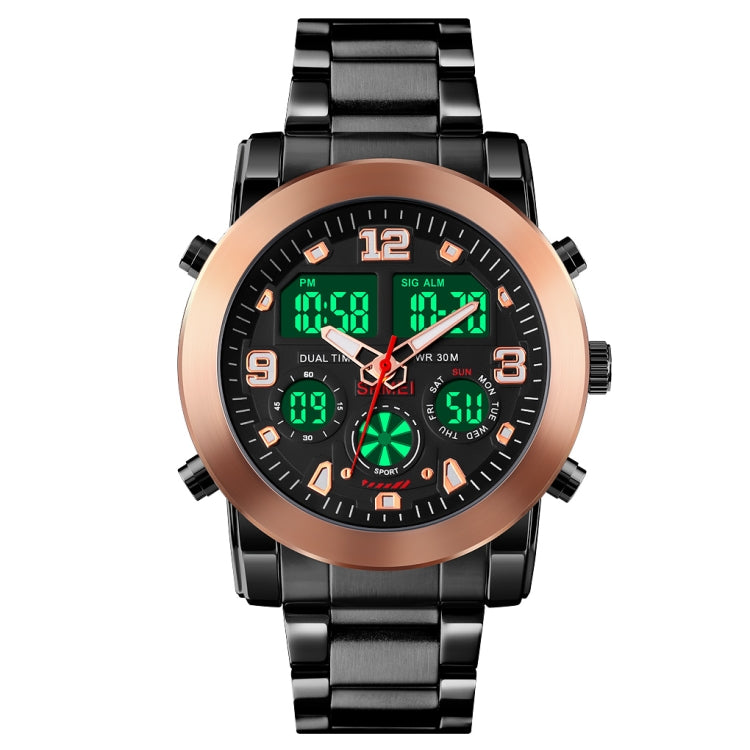 SKMEI 1642 Orologio elettronico luminoso con display a tre tempi