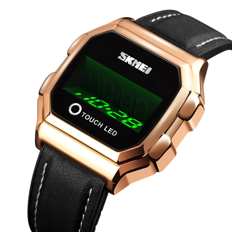 SKMEI 1650 Orologio digitale con cinturino in pelle