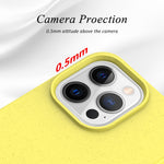 Custodia TPU con materiale paglia per iPhone 13 Pro Max