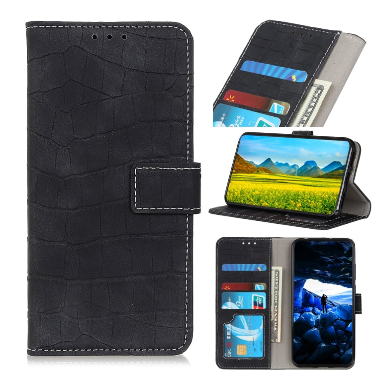 Custodia in pelle a vibrazione orizzontale con struttura in coccodrillo magnetica con supporto, slot per carte e portafoglio, For Motorola Edge 20, For OPPO A16