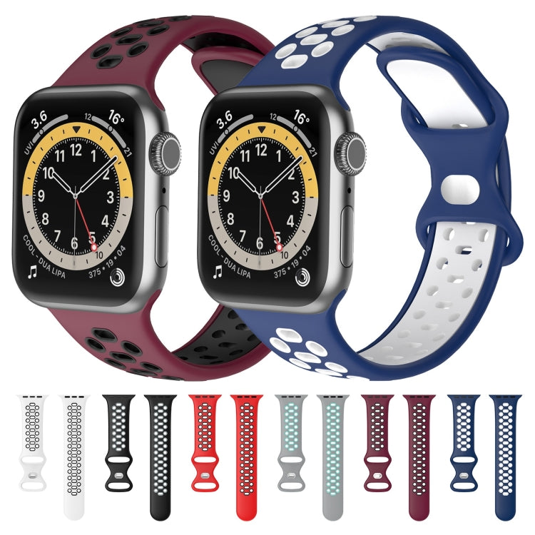 Cinturino in silicone bicolore per Apple Watch 38-45mm