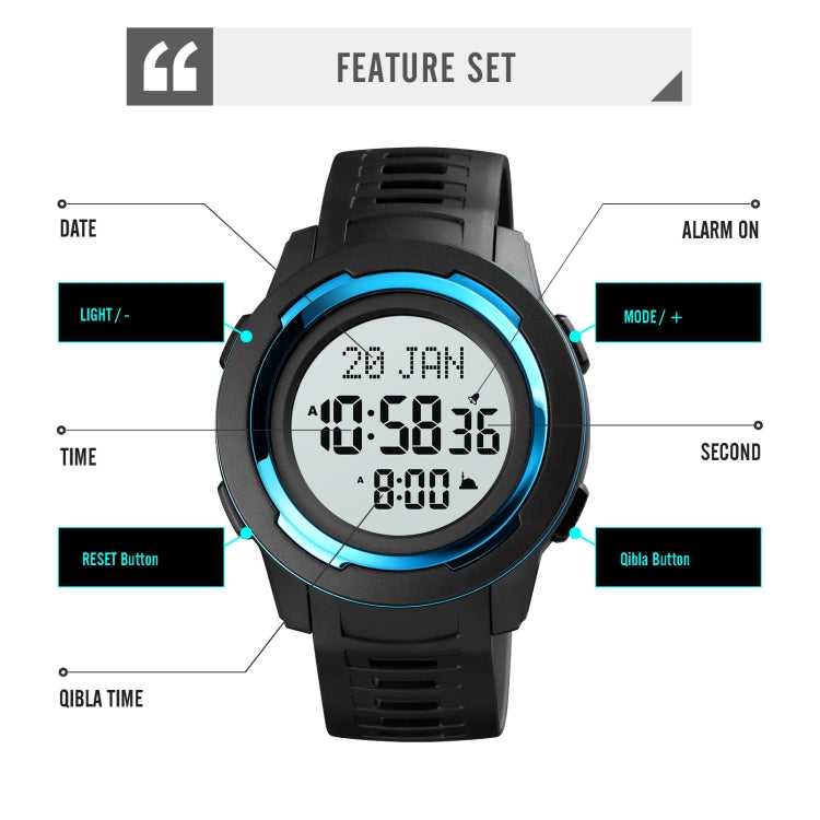 SKMEI 1729 Orologio elettronico multifunzione LED