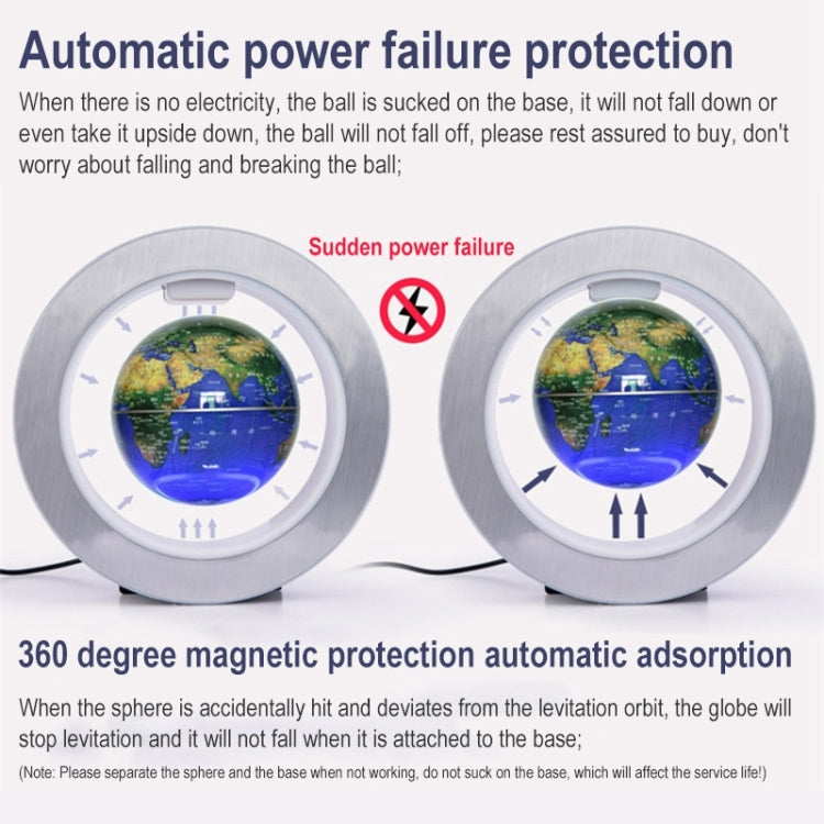 Globo a levitazione magnetica con luce LED