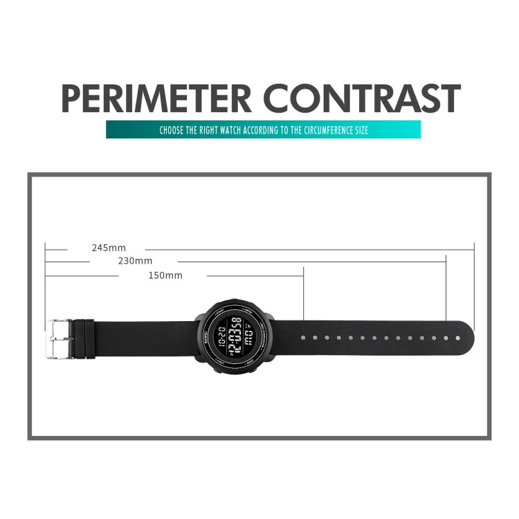 SKMEI 1736 Orologio digitale LED impermeabile 50m