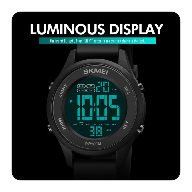 SKMEI 1758 Orologio digitale LED con cinturino in silicone