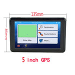 Navigatore GPS auto 5 pollici HD TFT touchscreen