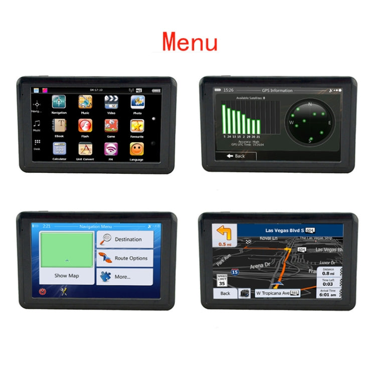 Navigatore GPS auto 5 pollici HD TFT touchscreen